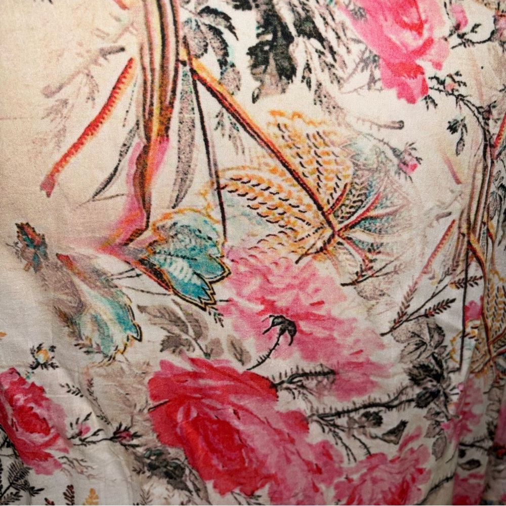 Feathers By Tolani Floral Print Kimono Colorful Boho Beach Women’s One Size - Picture 5 of 8